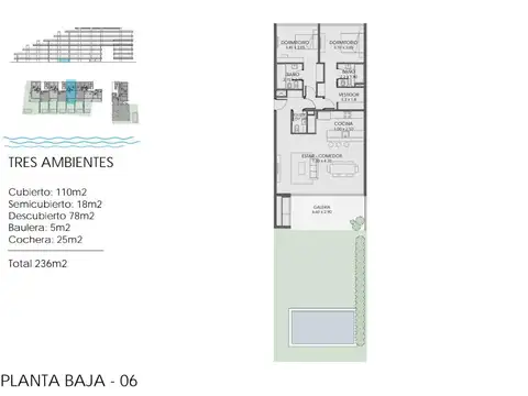 Departamento en Venta en Nordelta Vista Bahía, USD 690.000