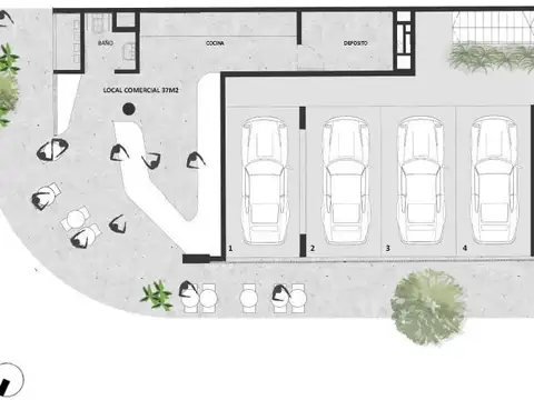 Departamento en Venta de 1 dormitorio