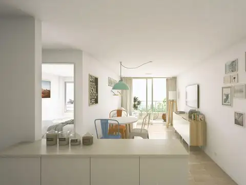 Departamento 3 ambientes con 1 baño