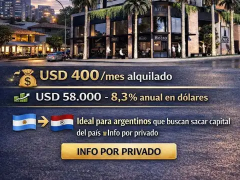 Venta Departamento de 1 ambiente, Asunción, Paraguay. Entrega Inmediata.