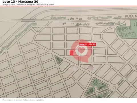 Terreno en venta en Arroyito-450 m2