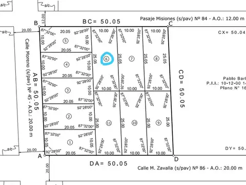 Terreno en Venta en Santo Tome, USD 15.000