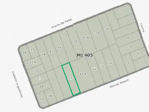 Terreno en Venta de 380,0 m2