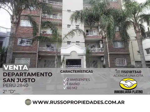 Venta Departamento 2 Ambientes San Justo