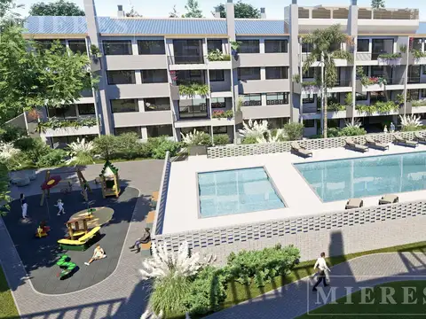 Departamento 2 ambientes c/ balcon en venta en Green Palmers