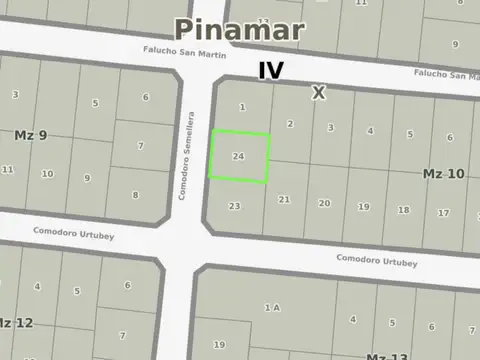 Terreno en Venta 22  mts Fondo