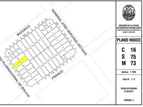 Terreno en Venta en Villa Pueyrredon, USD 280.000
