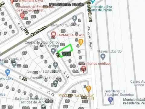 22 e/ Avenida Eva Duarte de Perón y Müller