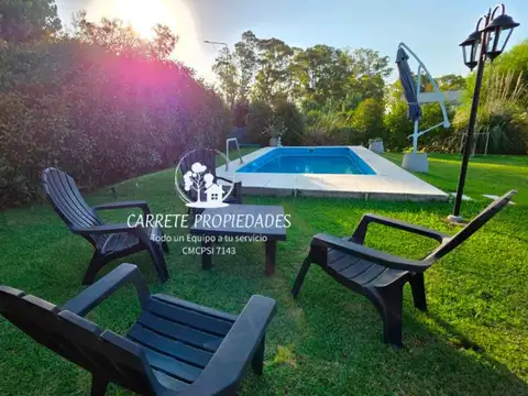 Casa en ALQUILER 4 ambientes y pileta. Barrio Santa Elena. Pilar