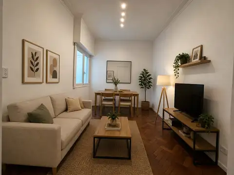 Exquisito departamento 3 ambientes por escalera, modernizado