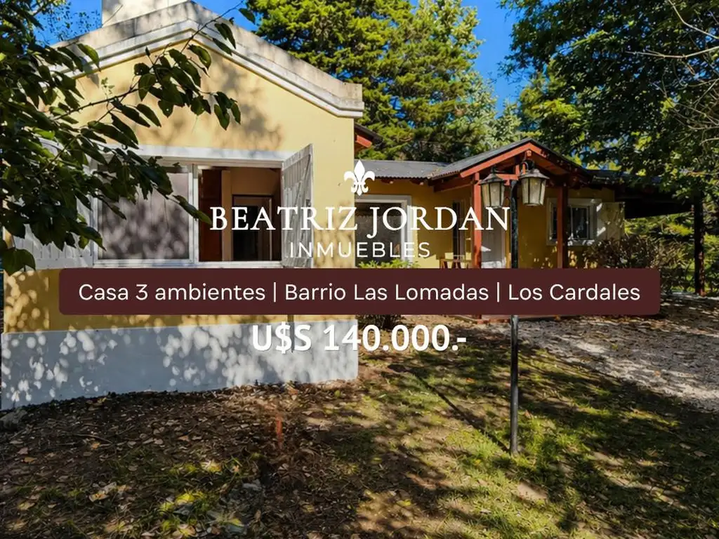 CASA 3 AMBIENTES EN VENTA, LAS LOMADAS, LOS CARDALES