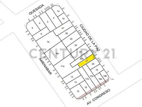 Terreno en Venta 24  mts Fondo