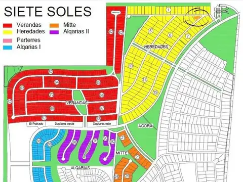 RECIBE MENOR Lote en Siete Soles HEREDADES