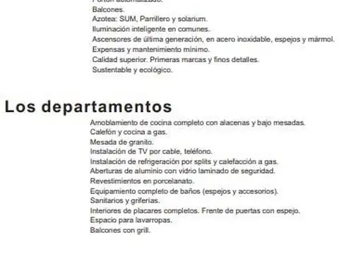 Departamento en Venta de 2 ambientes