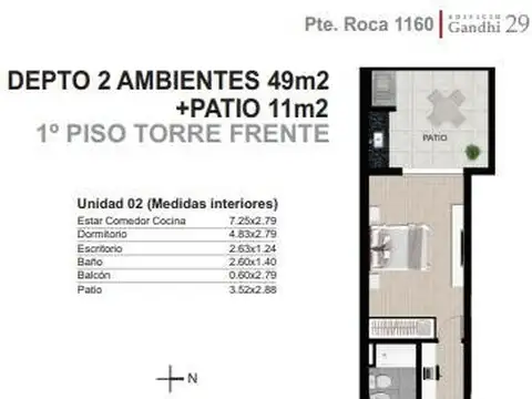 Pte. Roca al 1100