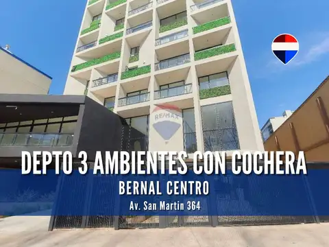 ALQUILER DEPARTAMENTO 3 AMBIENTES CON COCHERA