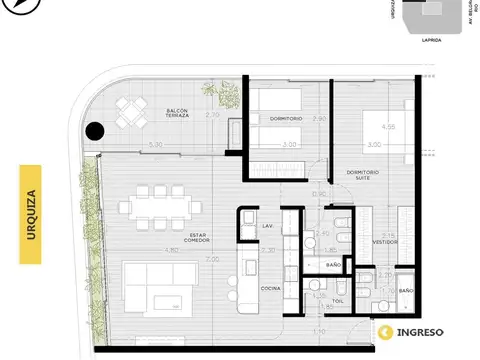 Venta departamento 2 dormitorios Parque España Rosario