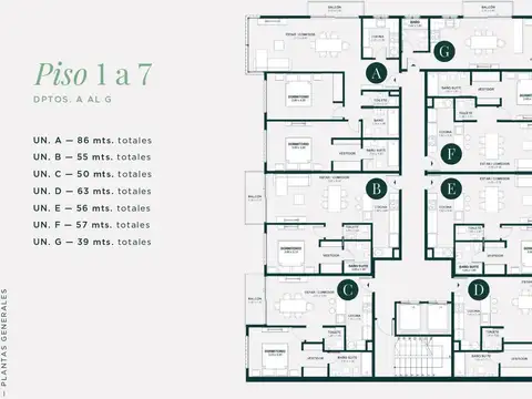 NOTRE ALSINA de  1, 2 y 3 Dormitorios