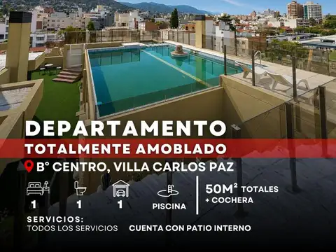 Venta Departamento De Categoría De 1 Dormitorio Y Cochera - Edificio El Pórtico En Carlos Paz Centro