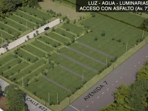 Terreno en Venta 20  mts Fondo