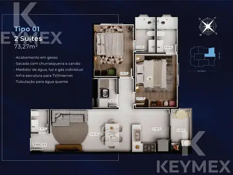 Departamento en Venta de 2 ambientes