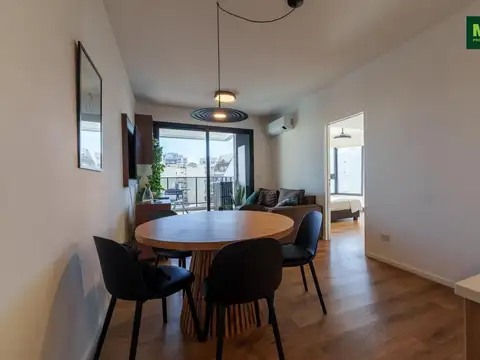 Departamento 2 ambientes con 2 baños