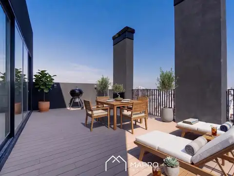 Exclusivo 3 ambientes con vista abierta y balcon terraza en Caballito