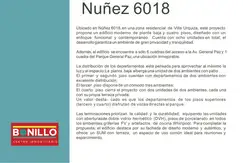 Nuñez 6018: unidades de 2 y 3 ambientes de 1 Dormitorios