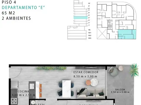 Departamento 2 Ambientes Venta Caballito Full Amenities