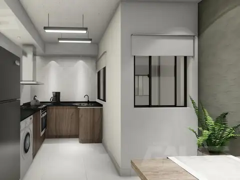 Departamento 2 ambientes con 1 baño