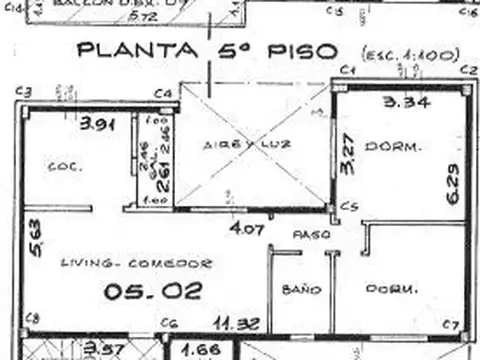 Departamento 3 ambientes con 1 baño