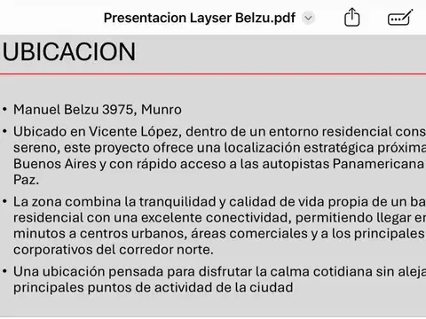 Departamento en Venta de 2 ambientes
