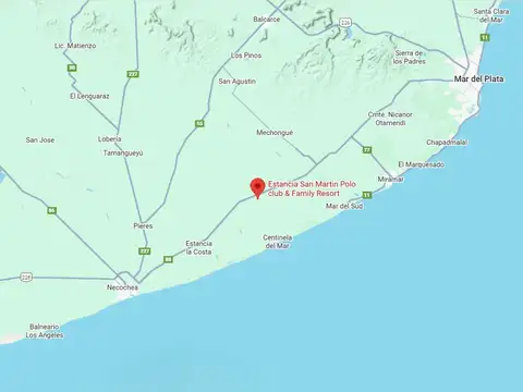 RUTA 88, KM 74.5, PARTIDO DE LOBERIA, ENTRE MIRAMAR Y NECOCHEA. A 80 KMS DE MAR DEL PLATA