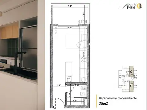 DEPARTAMENTO VENTA HURLINGHAM MONOAMBIENTE POZO 