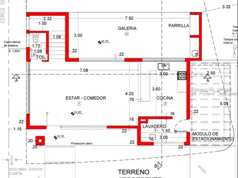 Casa 4 ambientes con 2 baños
