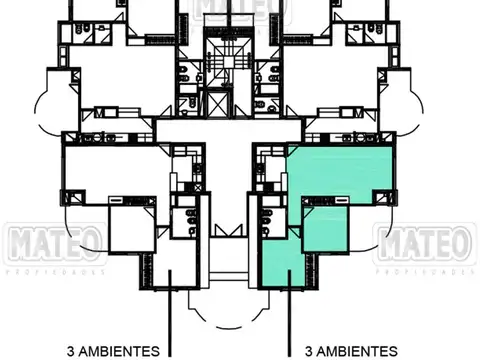 Departamento en Venta de 3 ambientes