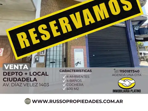 Venta vivienda con local  Ciudadela