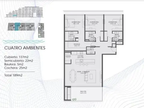 Departamento de 4 ambientes con balcón, Acqua Marinas Nordelta.