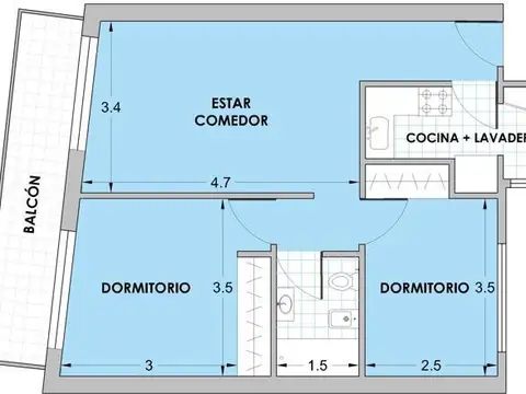 Departamento venta Balvanera sobre Avenida Corrientes 3 ambientes al frente