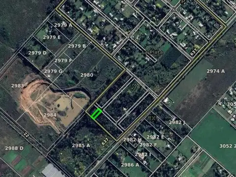 Terreno en Venta 60  mts Fondo
