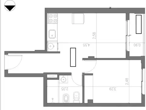 Corrientes 2355 - 1 dorm. A ESTRENAR