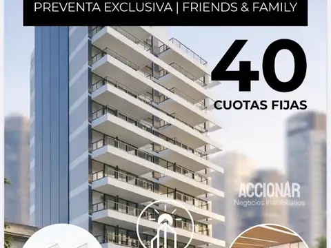 Anticipo y 40 cuotas fijas
