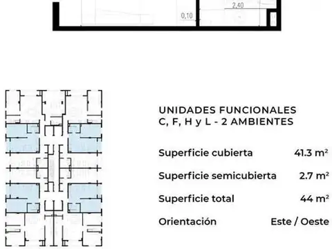 Departamento Monoambiente con 1 baño