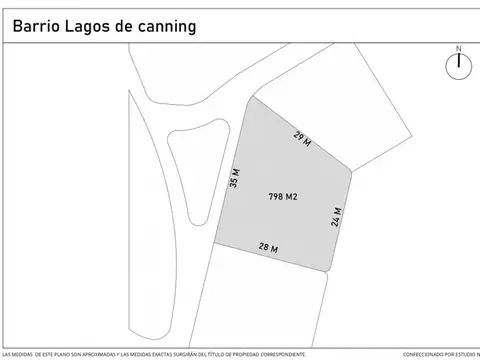 Terreno en Venta de 798,0 m2