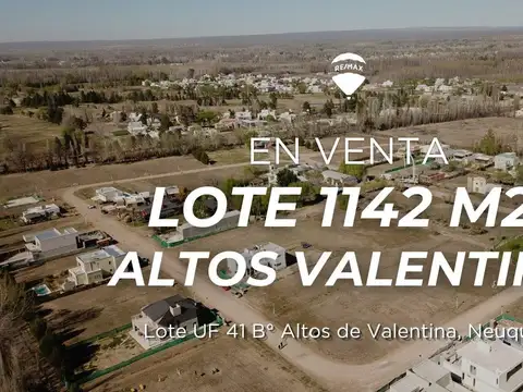 LOTE 1142m2 | EN ALTOS DE VALENTINA