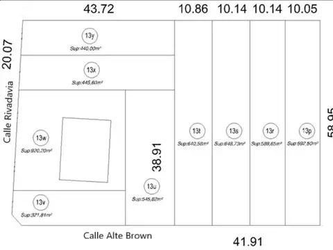 Terreno en Venta de 1182,0 m2
