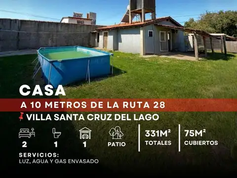 Venta Casa 2 Dormitorios a 15' del centro de Carlos Paz a mts de Ruta 38, Villa Santa Cruz del Lago
