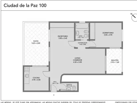 José C. Paz 100, Piso 1