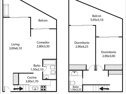 Departamento en Alquiler de 3 ambientes