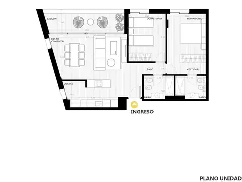 Venta departamento 2 dormitorios Galinda Funes